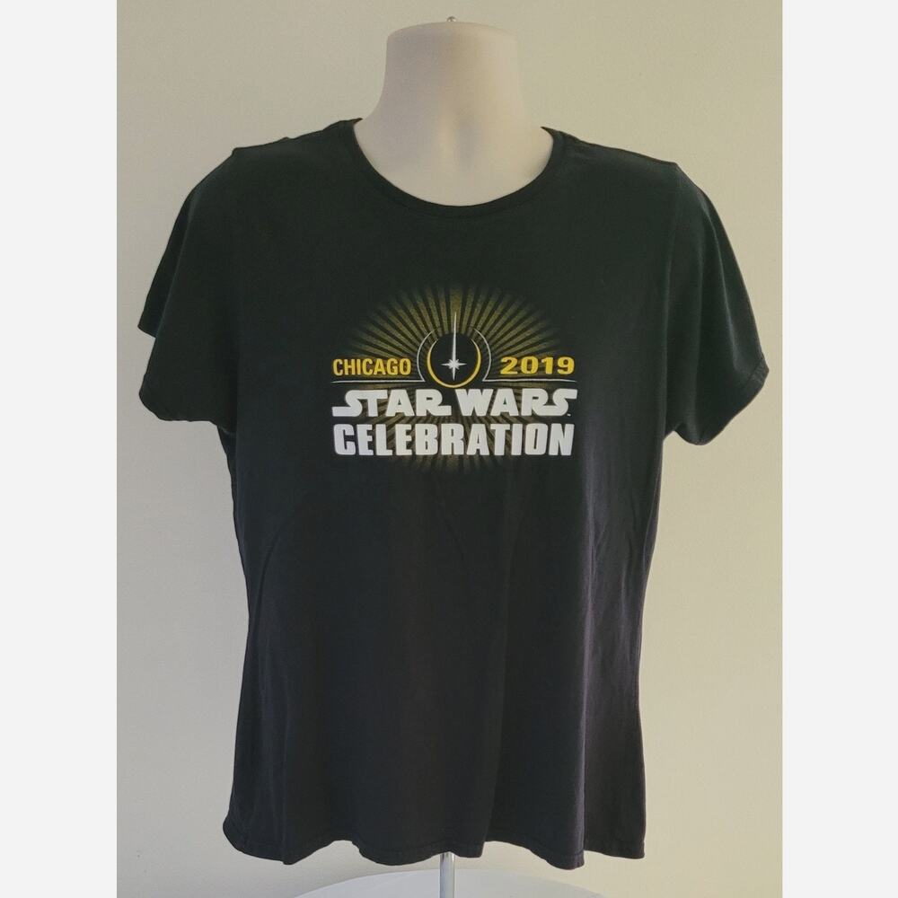 STAR WARS CELEBRATION Convention Chicago 2019 Logo T-Shirt--Sz XL